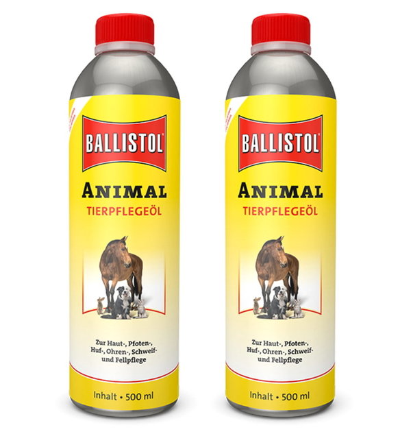 Ballistol Animal 1l (2x 500ml) Tier Pflegeöl Haut Fellpflege